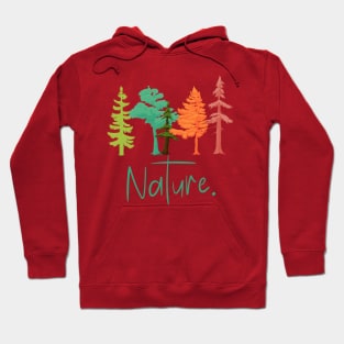 NORDIC SCANDINAVIAN NATURE COLORFUL FOREST AUTUMN TREES Hoodie